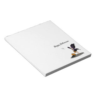 Halloween Fairy mit Pumpkins Notepad Notizblock