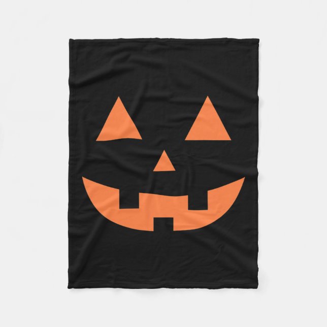 Halloween Fall Beängstigender Jack O' Lantern Pump Fleecedecke (Vorderseite)