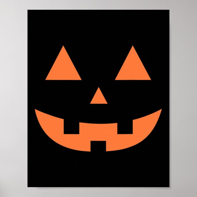 Halloween Fall Beängstigender Jack O' Lantern Pump Poster (Vorne)