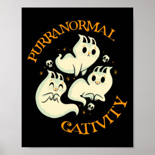 Halloween Fall Fun Niedlich Purranormal Kreativitä Poster