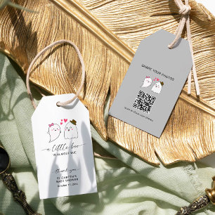 Halloween Fall Little Boo Baby Dusche QR Code Geschenkanhänger