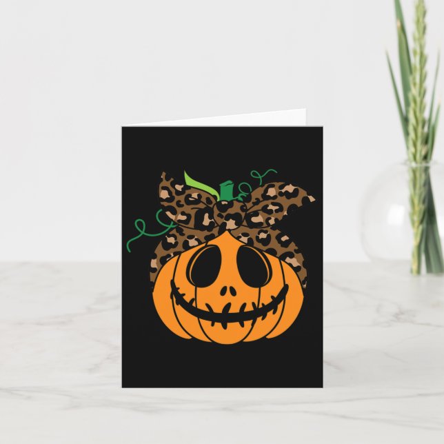 Halloween Fall Niedlich und Fun Pumpkin Karte (Vorderseite)