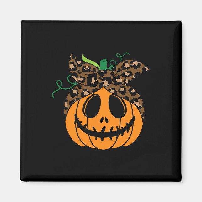 Halloween Fall Niedlich und Fun Pumpkin Magnet (Vorne)