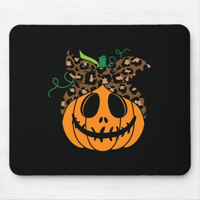Halloween Fall Niedlich und Fun Pumpkin Mousepad (Vorne)