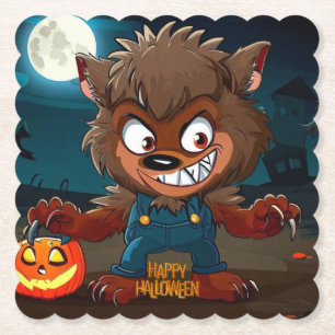 Halloween/Fall/Werwolf/Cartoon Untersetzer