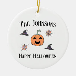 Halloween Familienname Keramik Ornament