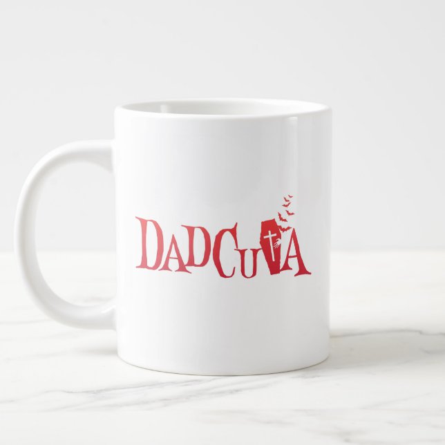 Halloween Family Matching Vater Dadcula Dracula Jumbo-Tasse (Links)