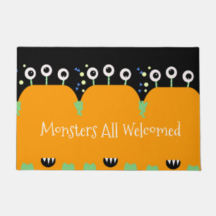 Halloween Family Orange Monster Costume Funny Fußmatte