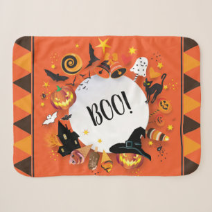 Halloween Fantasy Symbols trendy Design Sherpadecke