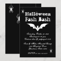 Halloween Fashion Costume Party Einladung