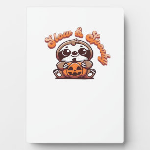 Halloween Faultier Langsam und Gruselig Süßes Faul Fotoplatte