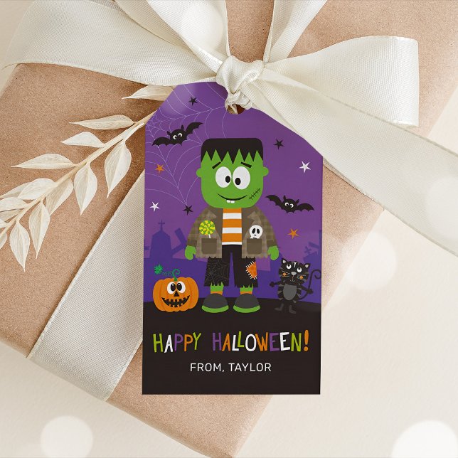 Halloween Favor Tag Frankenstein Geschenkanhänger (Von Creator hochgeladen)
