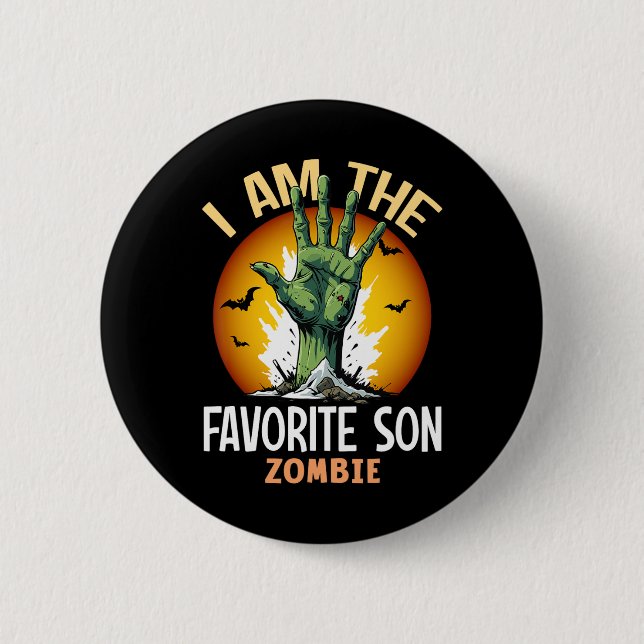 Halloween-Favorite Son Zombie-Kostüm Button (Vorderseite)