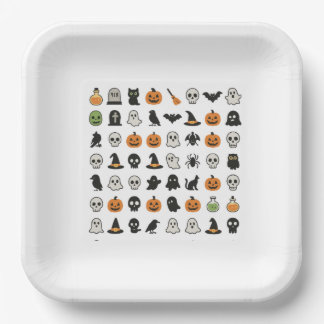 Halloween Feestbordje Pappteller