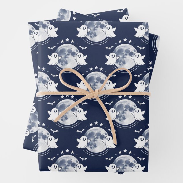 Halloween-Feier Geschenkpapier Set (Beispiel)