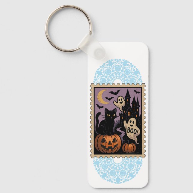Halloween-Feier Schlüsselanhänger (Vorderseite)