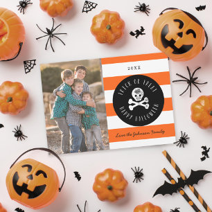 Halloween-Feiertags-Fotokarte Feiertagskarte