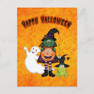 Halloween-Feiertagskarte Feiertagspostkarte