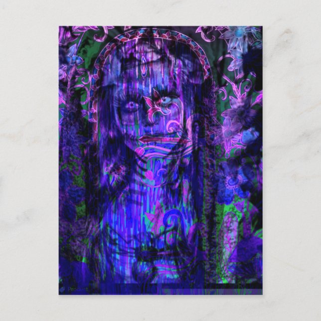 Halloween Feiertagspostkarte (Vorderseite)