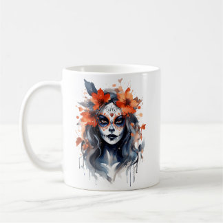Halloween Femme sorcière, Aquarelle imprimé Mug