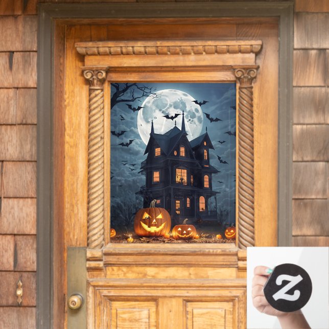 Halloween-Fensterklammer Fensteraufkleber (Haustür)