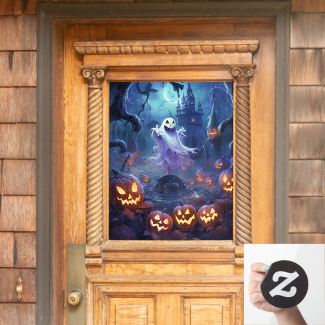 Halloween-Fensterklammer Fensteraufkleber (Haustür)