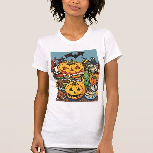 Halloween Fest - Spookes Party Feier T-Shirt (Vorderseite)