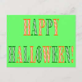 Halloween Festival Text Postkarte