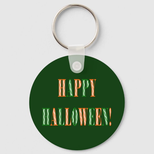 Halloween Festival Text Schlüsselanhänger (Vorderseite)