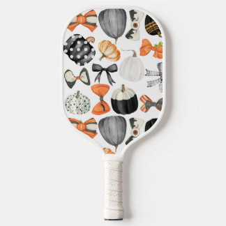 Halloween-Fieberbogen-Wasserfarben-Kürbis Pickleball Schläger