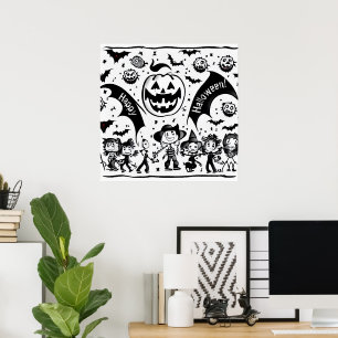 Halloween fiesta poster