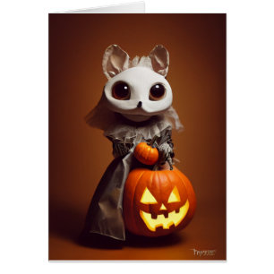 Halloween-Figur mit Halloween-Maus