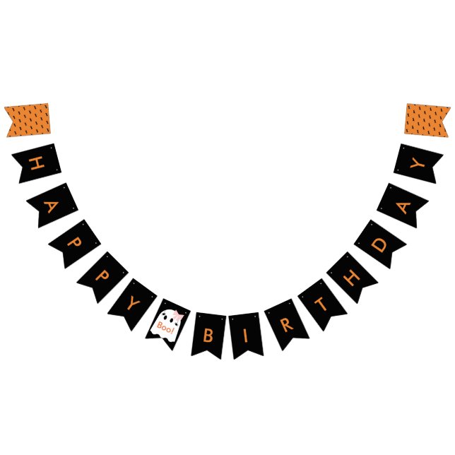Halloween Fille Fantôme Anniversaire Bannière Drap (Tout)