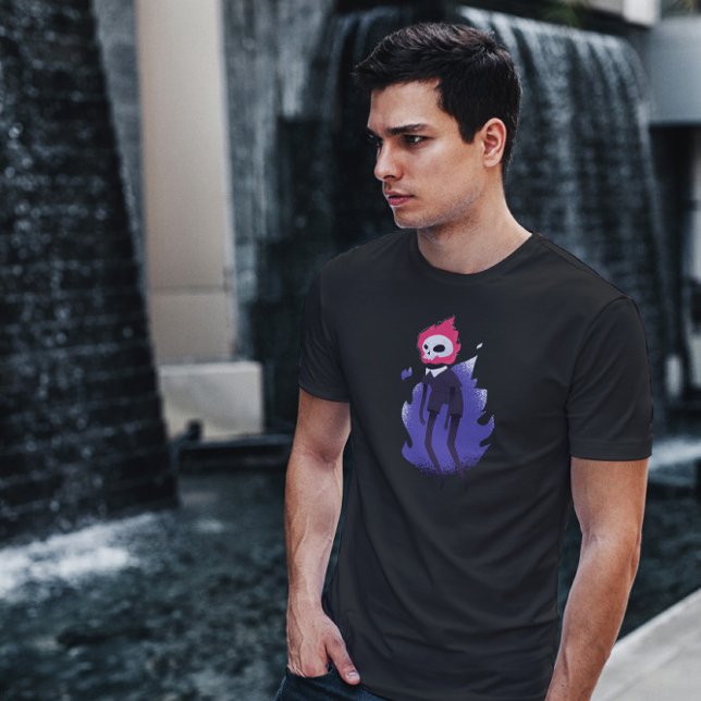 Halloween Flaming Skull T-Shirt (Von Creator hochgeladen)