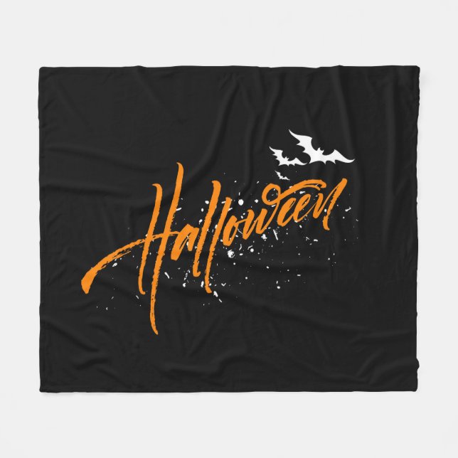 Halloween-Flanell-Decke Fleecedecke (Vorderseite (Horizontal))