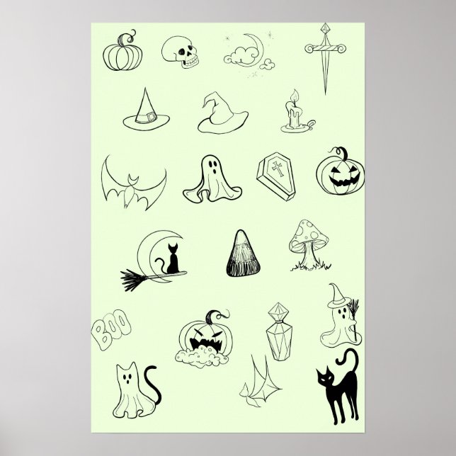 Halloween-Flash-Blatt Poster (Vorne)