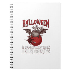 Halloween Fledermaus geflügelter Kessel fliegende  Notizblock