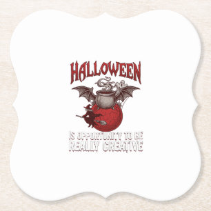 Halloween Fledermaus geflügelter Kessel fliegende Untersetzer