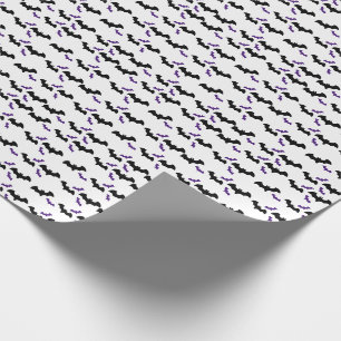 Halloween Fledermausdruck Geschenkpapier