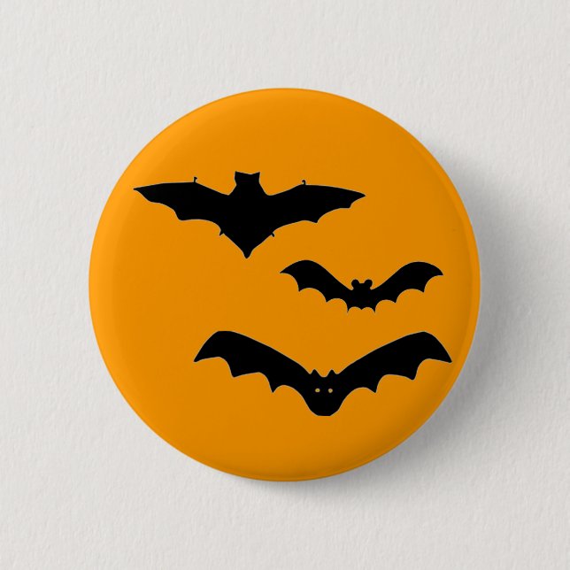 Halloween-Fledermäuse Button (Vorderseite)