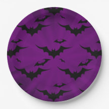Halloween-Fledermäuse im Lila Hintergrund