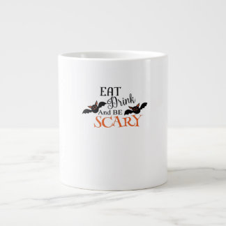 Halloween-Fledermäuse sind ein gruseliger lustiger Jumbo-Tasse