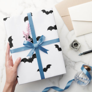 Halloween-Fledermausmuster Gruselig Geschenkpapier
