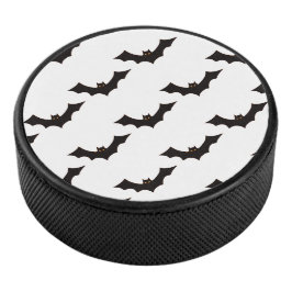 Halloween, Fledermausmuster, Trick oder Trete, Boo Eishockey Puck