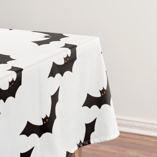 Halloween, Fledermausmuster, Trick oder Trete, Boo Tischdecke (Beispiel)