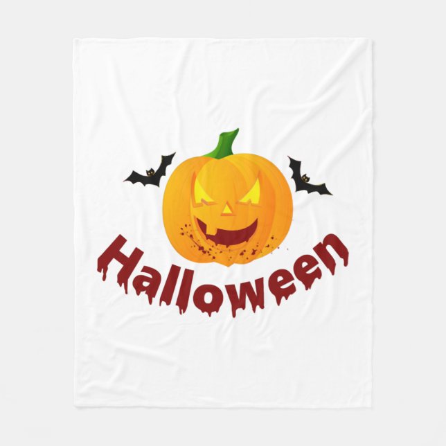 Halloween Fleecedecke (Vorderseite)