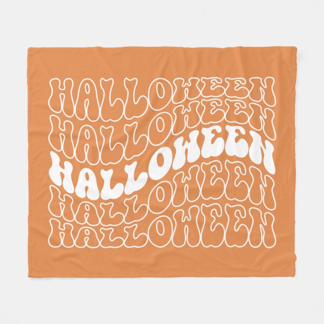 Halloween Fleecedecke (Vorderseite (Horizontal))