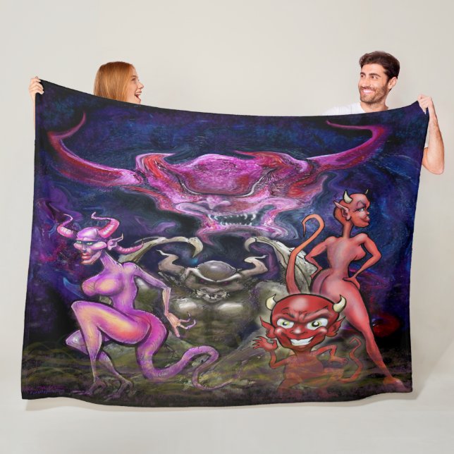 Halloween Fleecedecke (Beispiel)