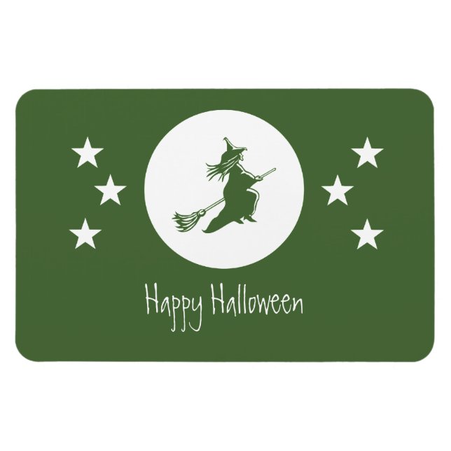 Halloween Flexi Magnet, grün Magnet (Horizontal)