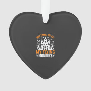Halloween fliegende Affen Spukhaus Grafik Ornament